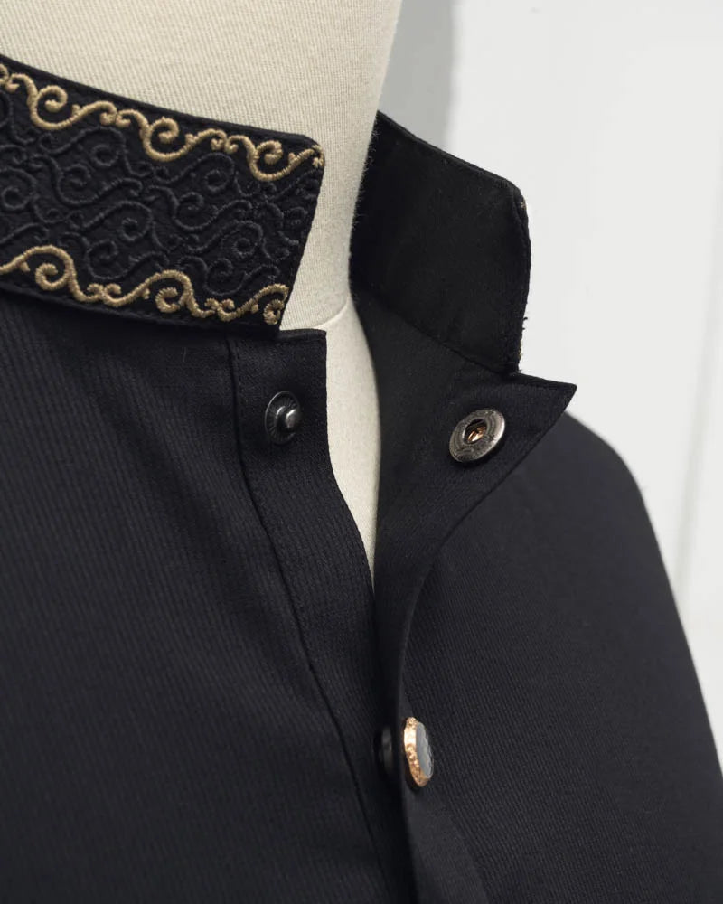 Horsemen Panjabi-Wrinkle free cotton Punjabi Black image 7