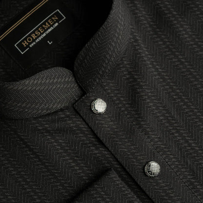 Horsemen Panjabi-Pebble Black image 3