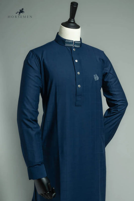 Horsemen Panjabi-Ultra-light Harness Suiting Fabric - Yankees Blue image 0